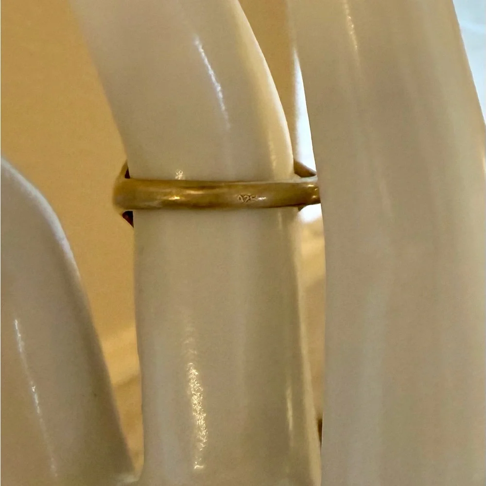 Vintage-Inspired Sterling Ring w/ Rhodonite Marquise Stone, Sz 7 1/2